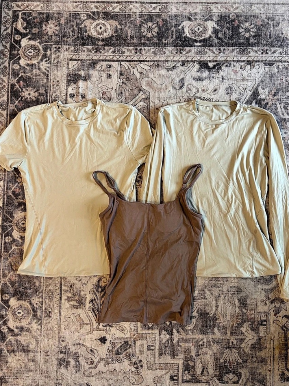 Lululemon Swiftly Tech Short-Sleeve Shirt 2.0 Yellow & Brown Layering Tops